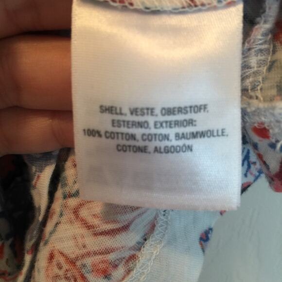 Anthropologie Deletta Summer Floral Peplum Tank Small - Picture 6 of 6